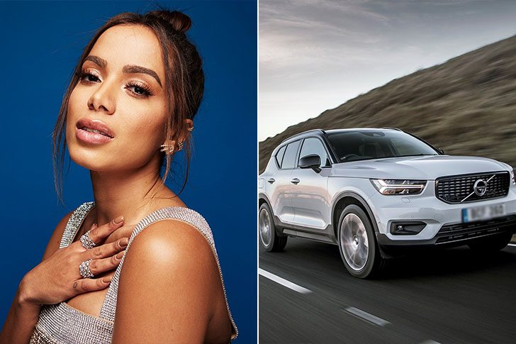 Anitta – 28 anos, Rio de Janeiro* 
VOLVO XC40 HYBRID PLUG-IN – VALOR MÉDIO R$259 MIL