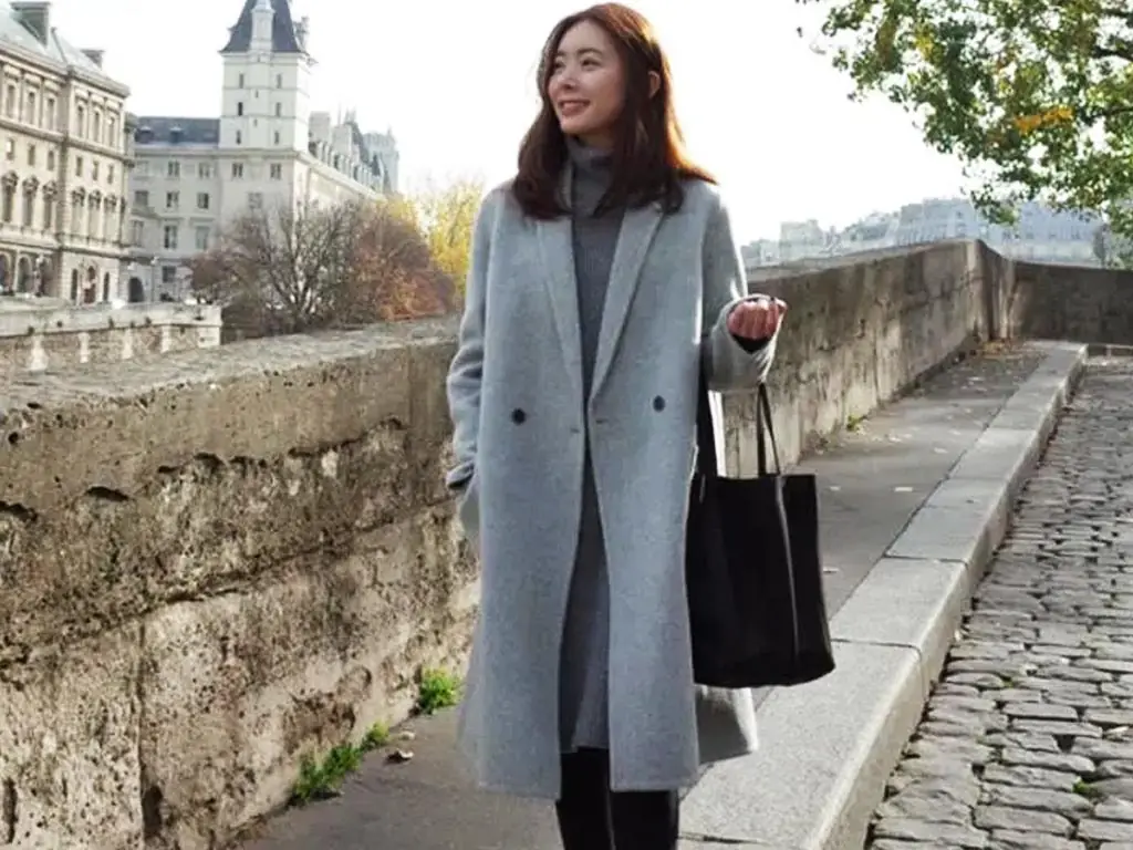 manteau droit et long