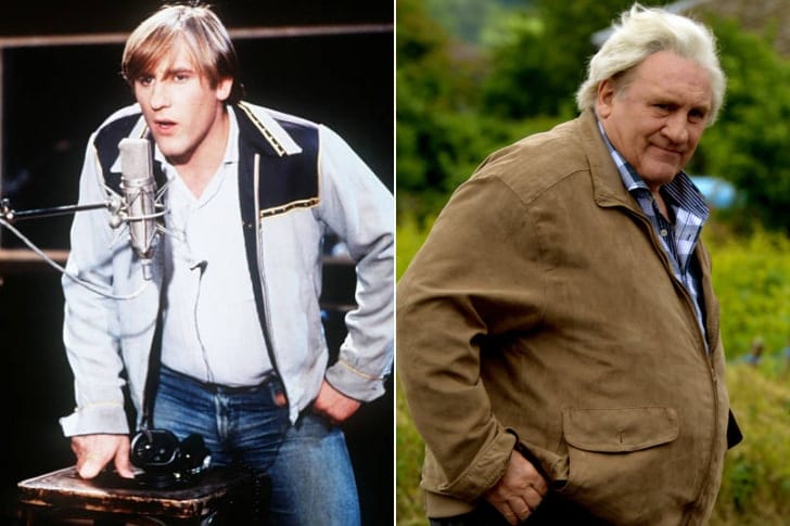 Gérard Depardieu : avant et après sa prise de poids